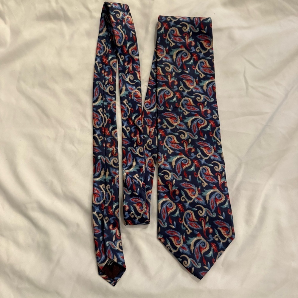 Like New Vintage Christian Dior Monsieur Abstract Print Silk Tie